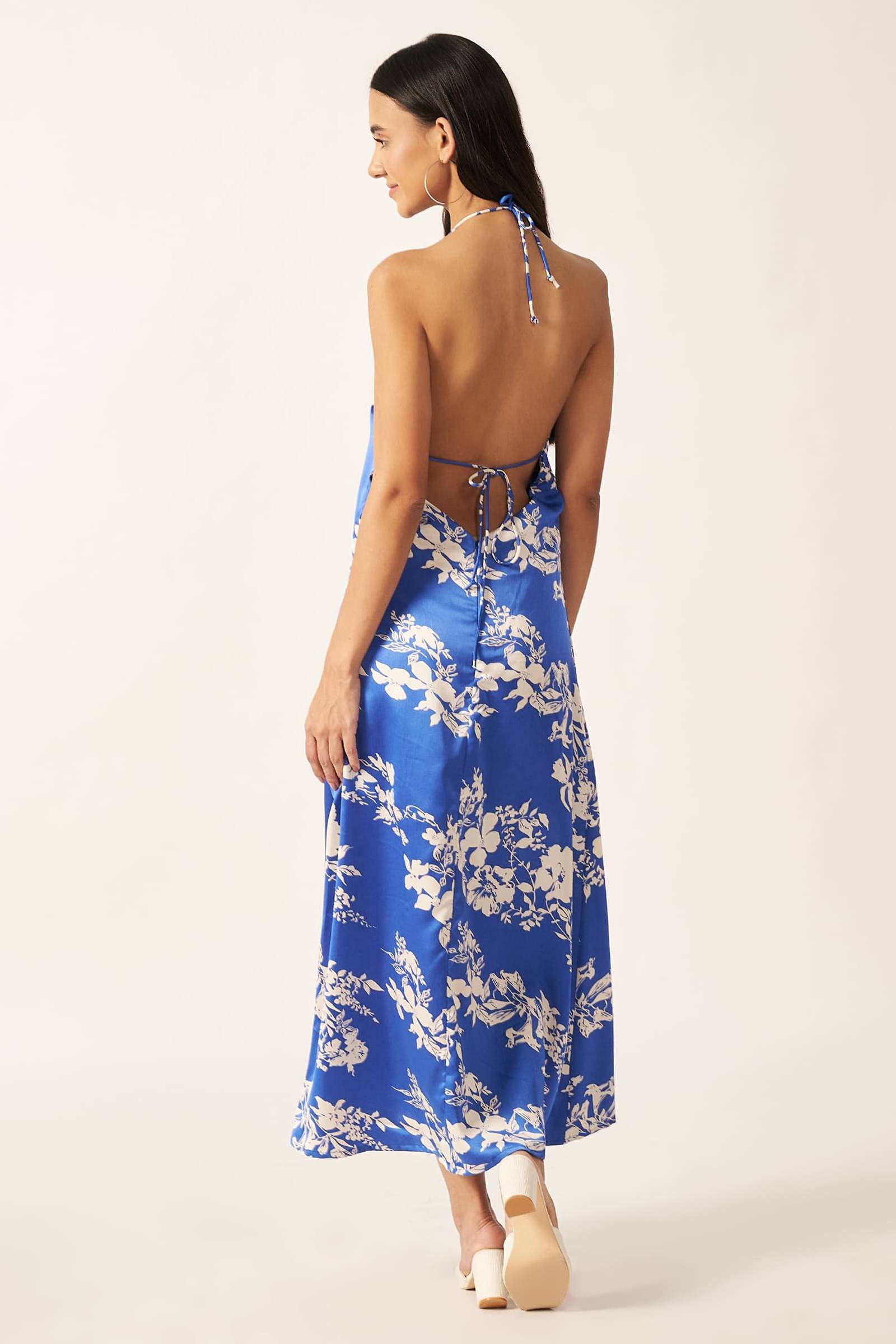 Bella Backless Satin dress