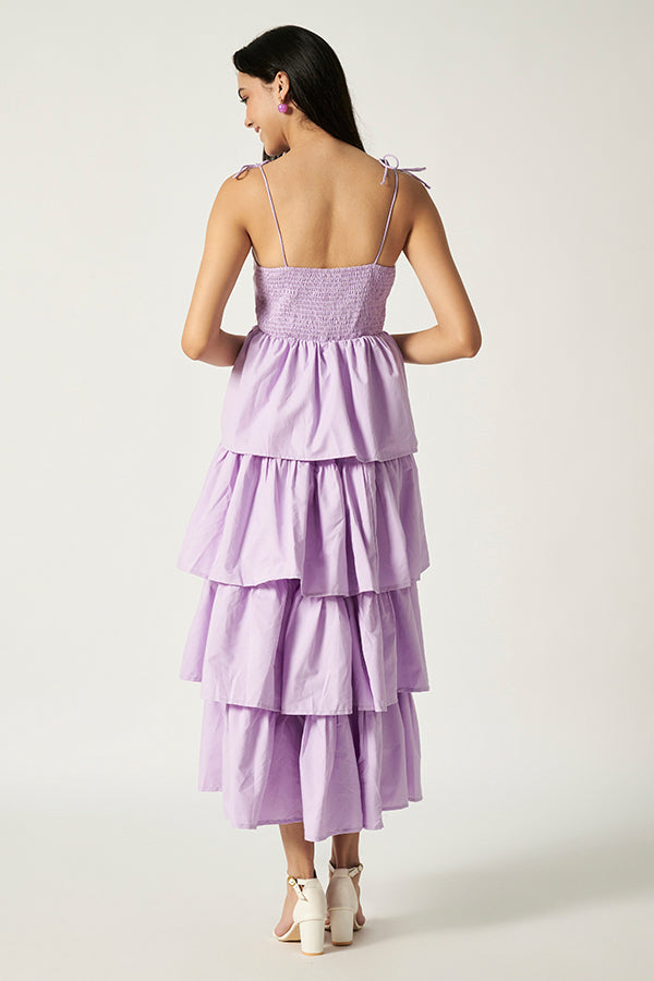 Layered Maxi Dress | Lilac