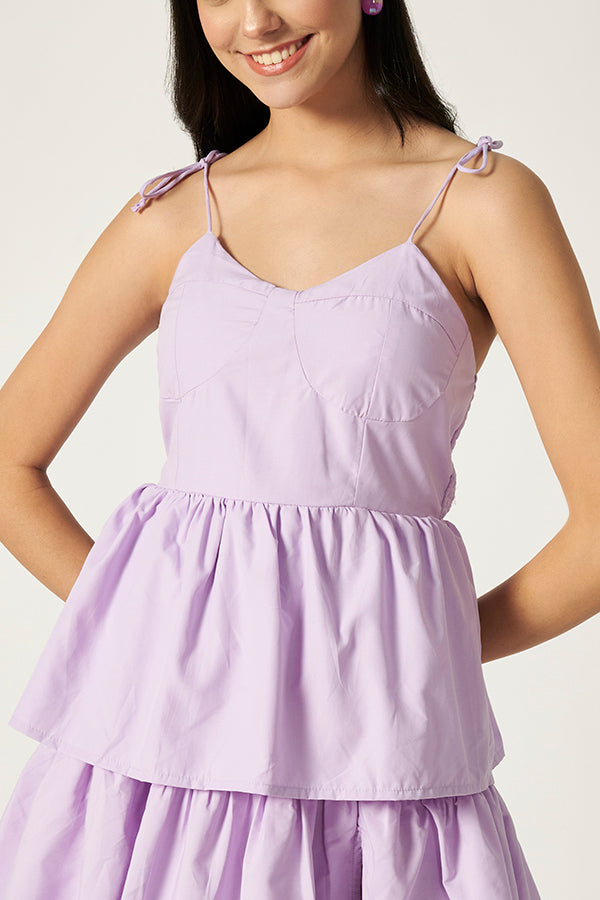Layered Maxi Dress | Lilac