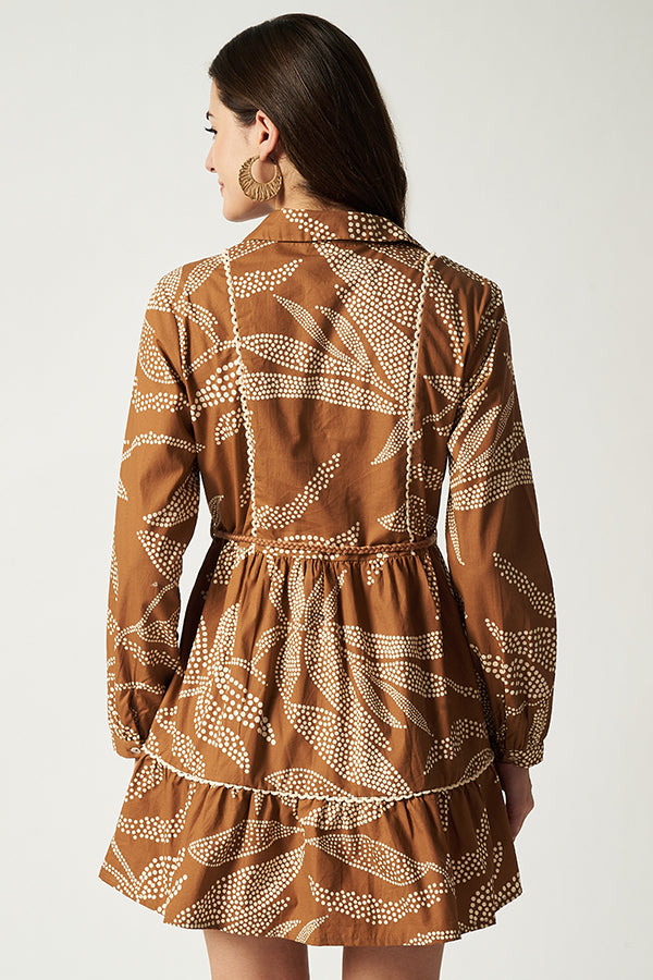Mocha Shirt Dress