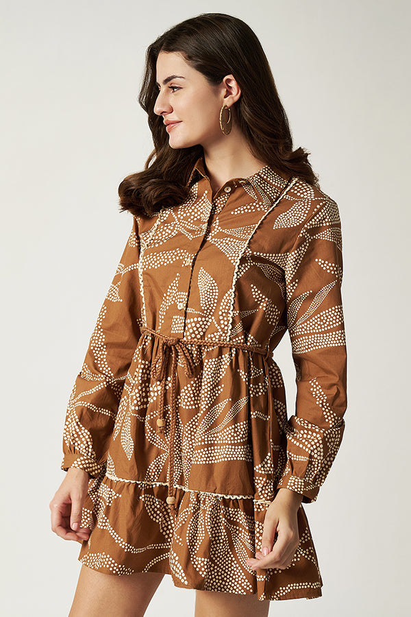 Mocha Shirt Dress