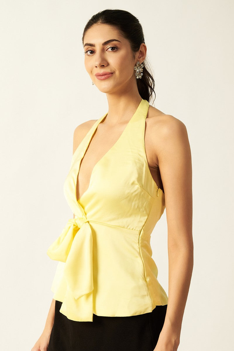 Satin Top | Butter Yellow