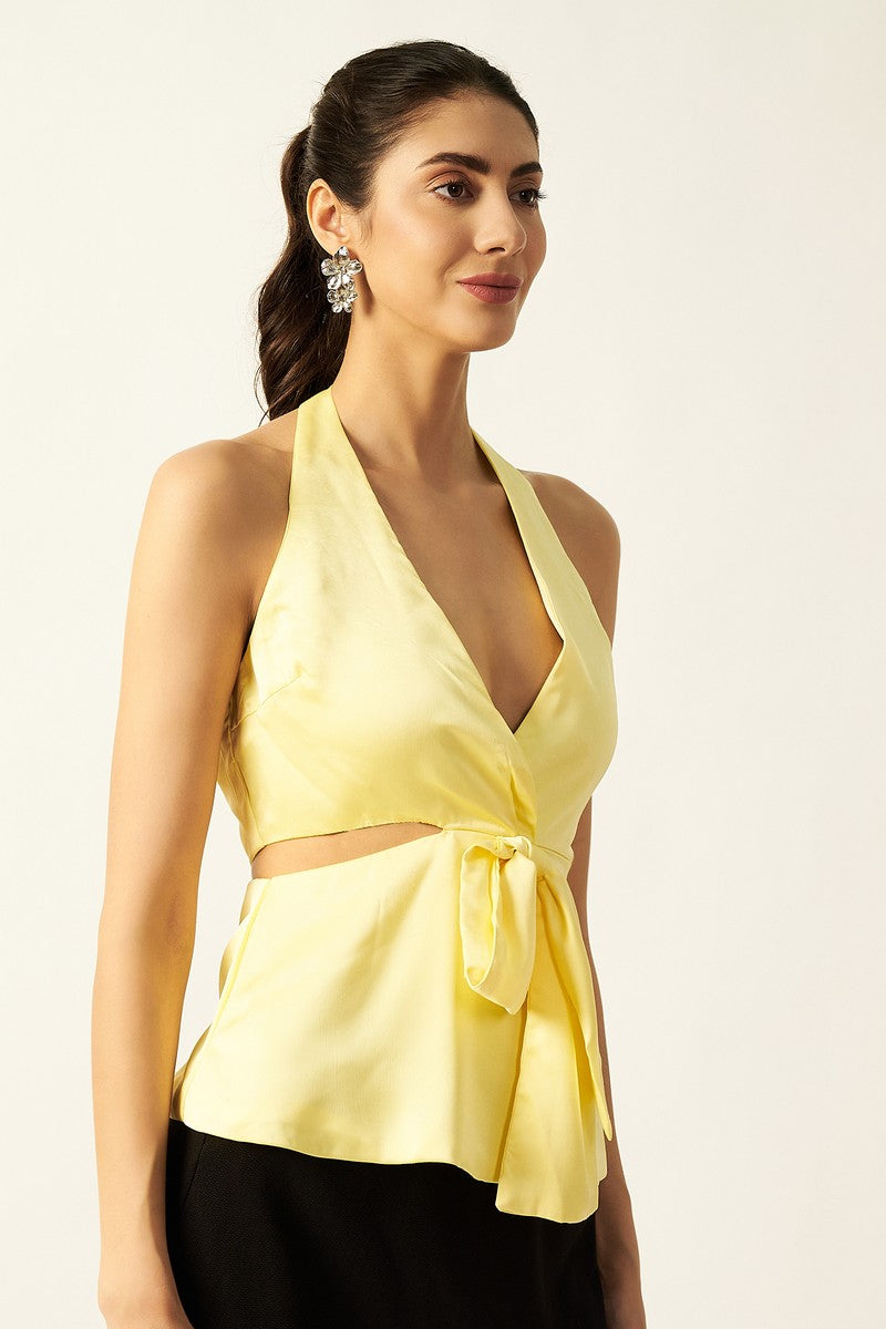 Satin Top | Butter Yellow