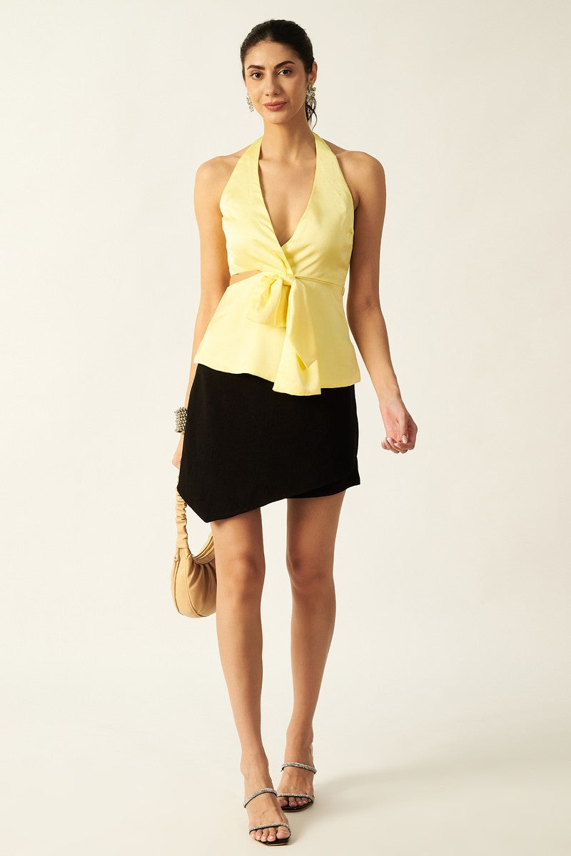 Satin Top | Butter Yellow