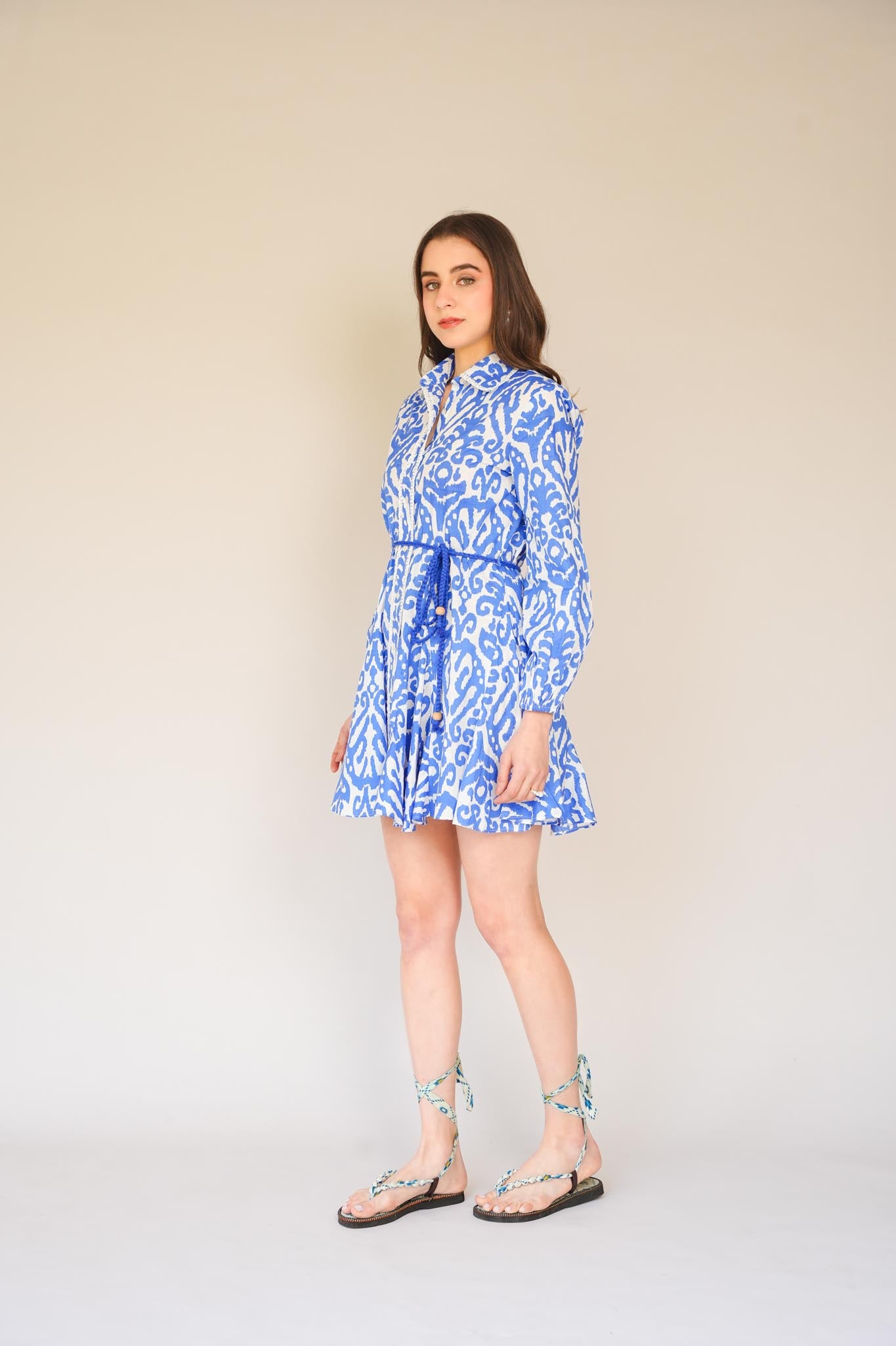 Printed Shirt Dress