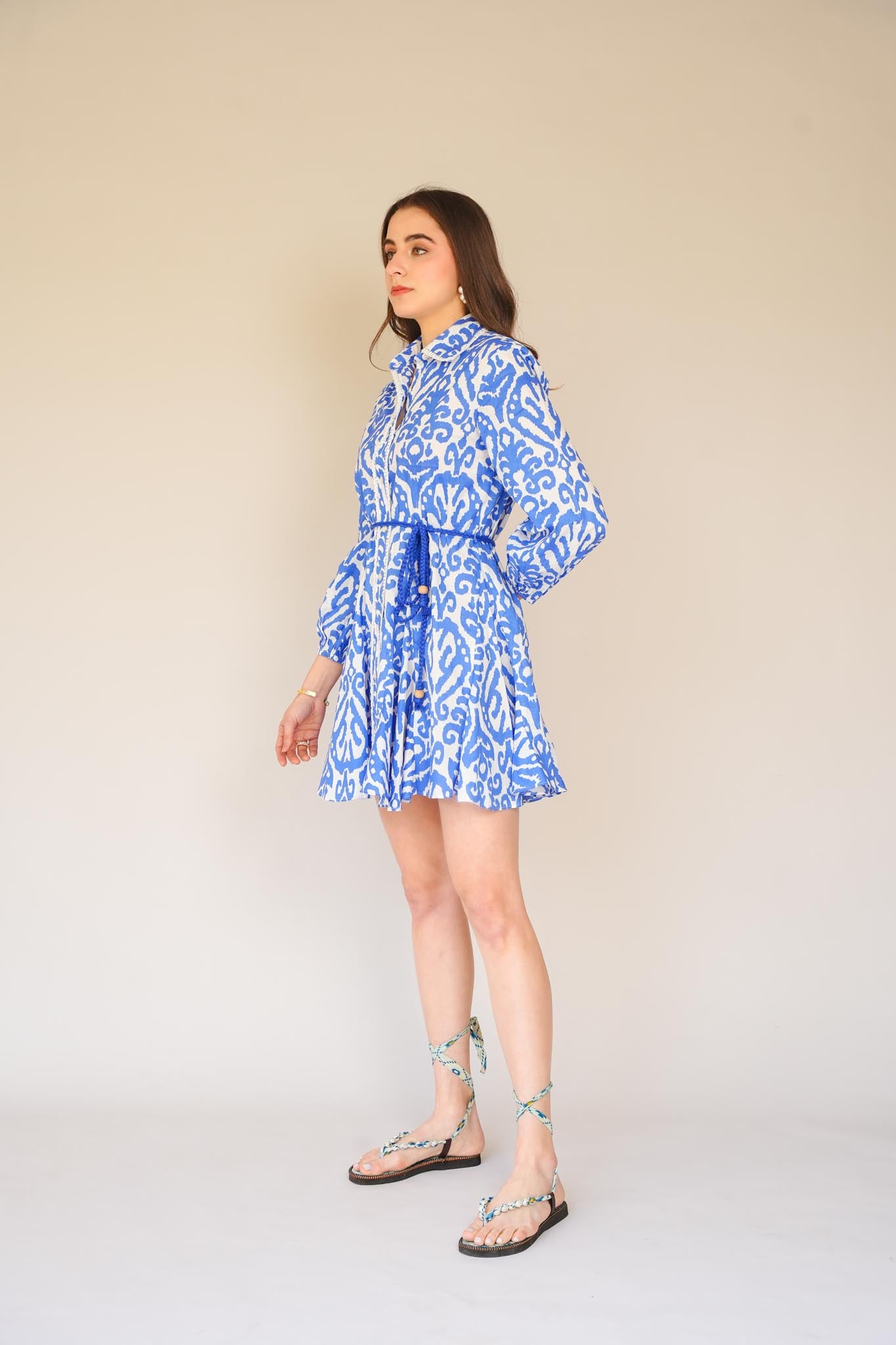 Printed Shirt Dress