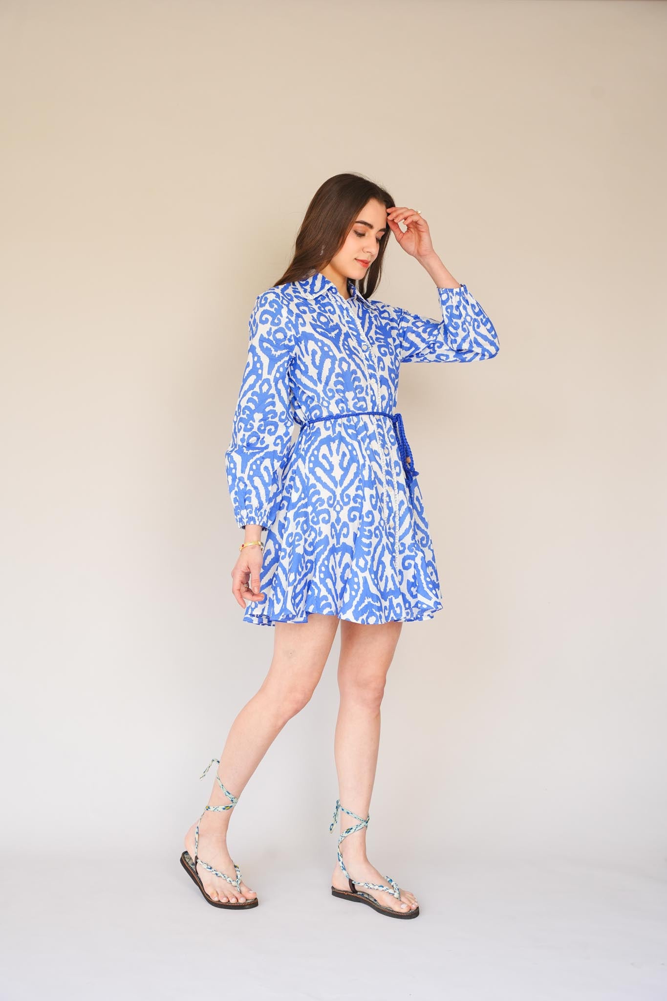Printed Shirt Dress