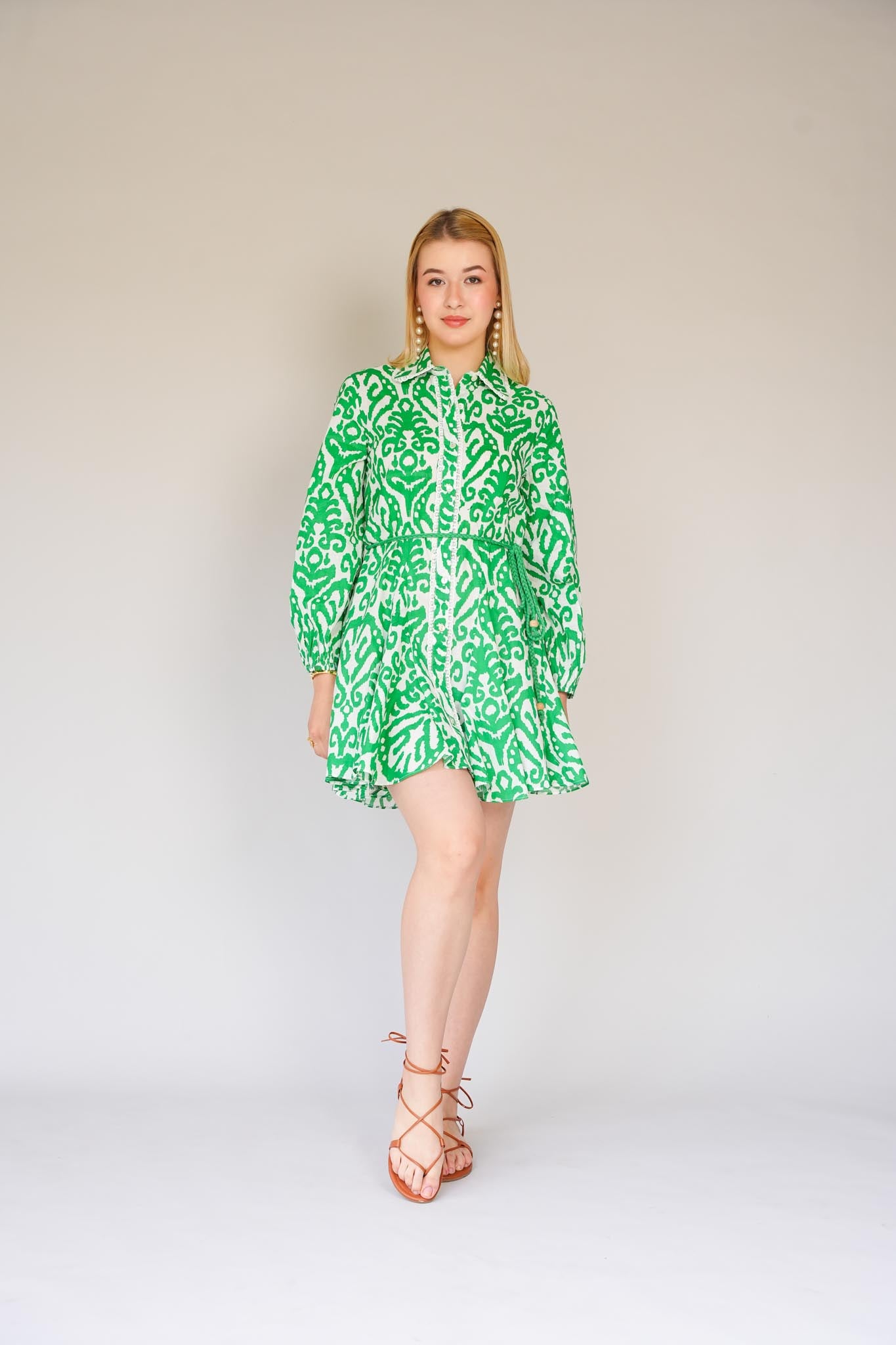 Printed Shirt Dress