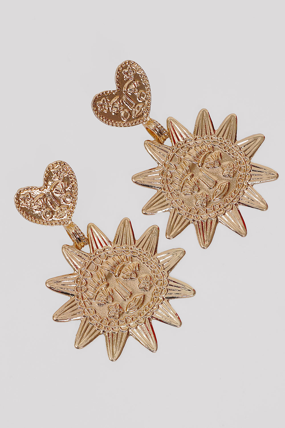 Sun Heart Earrings