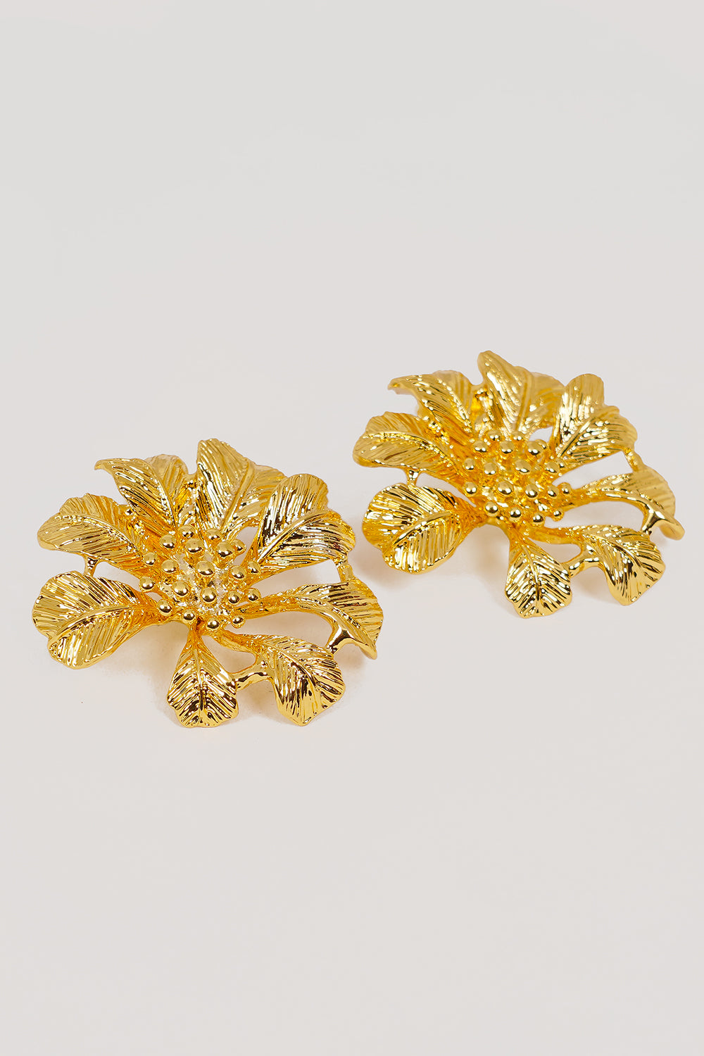 Raised Flower Earrings