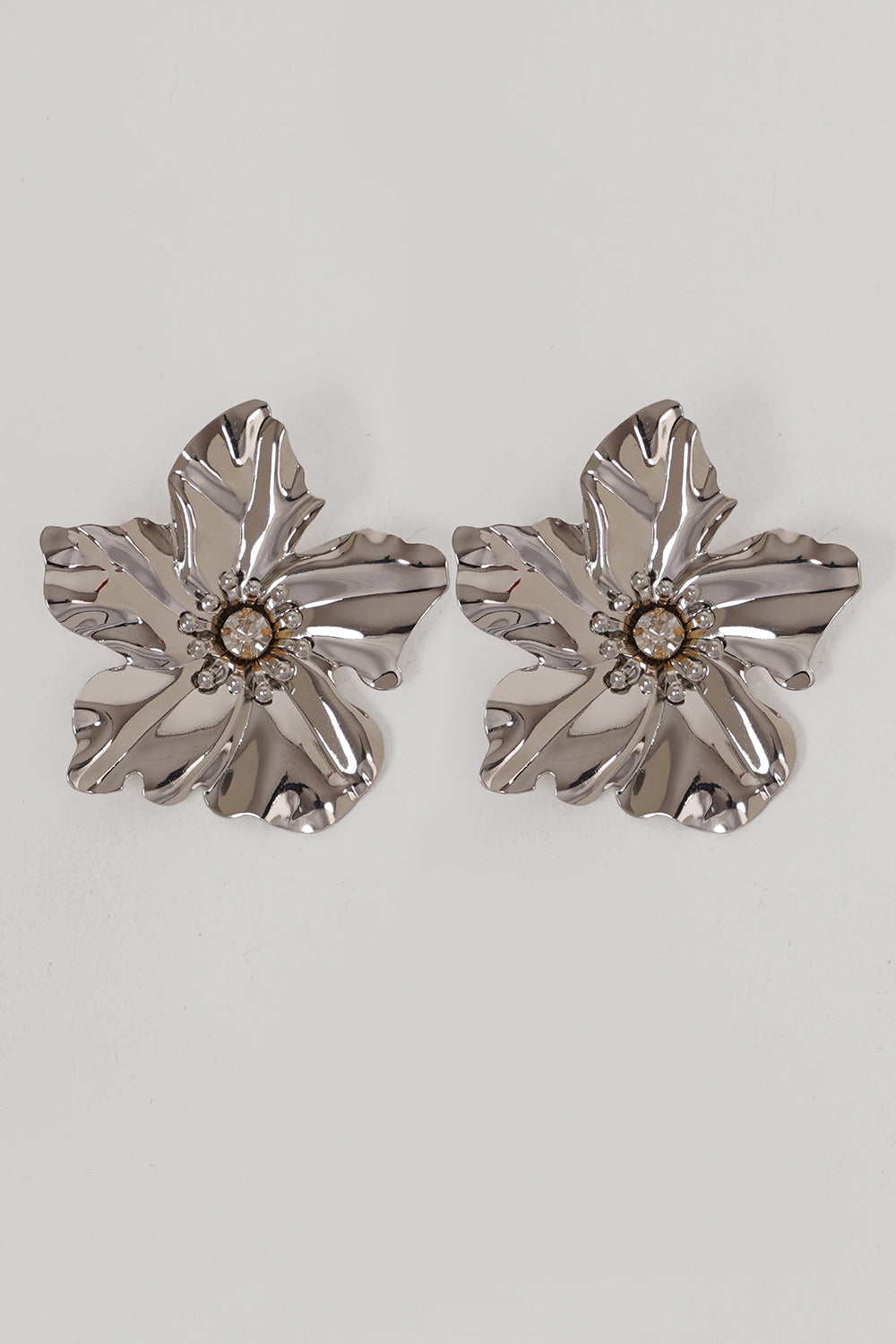 Metal Flower Earrings