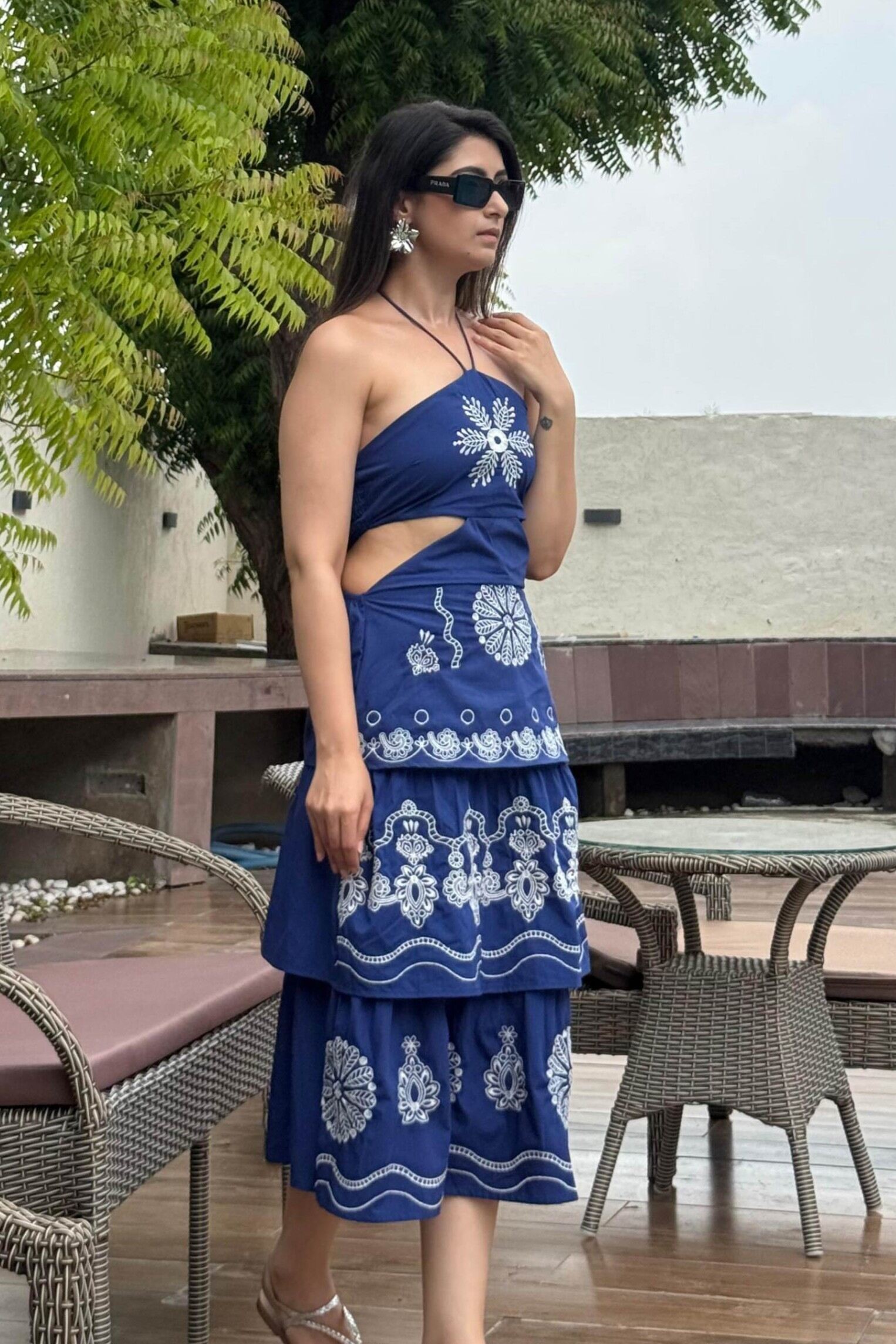 Embroidered Maxi Dress