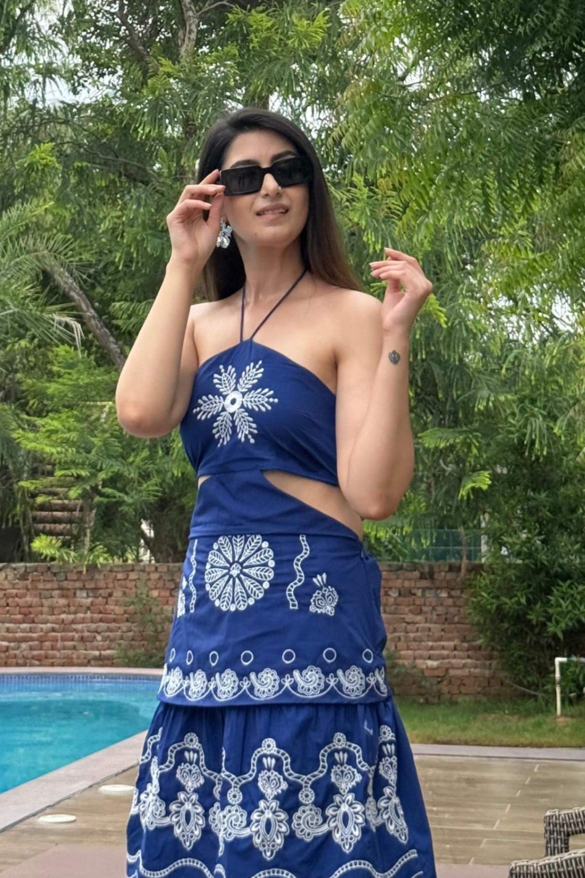 Embroidered Maxi Dress