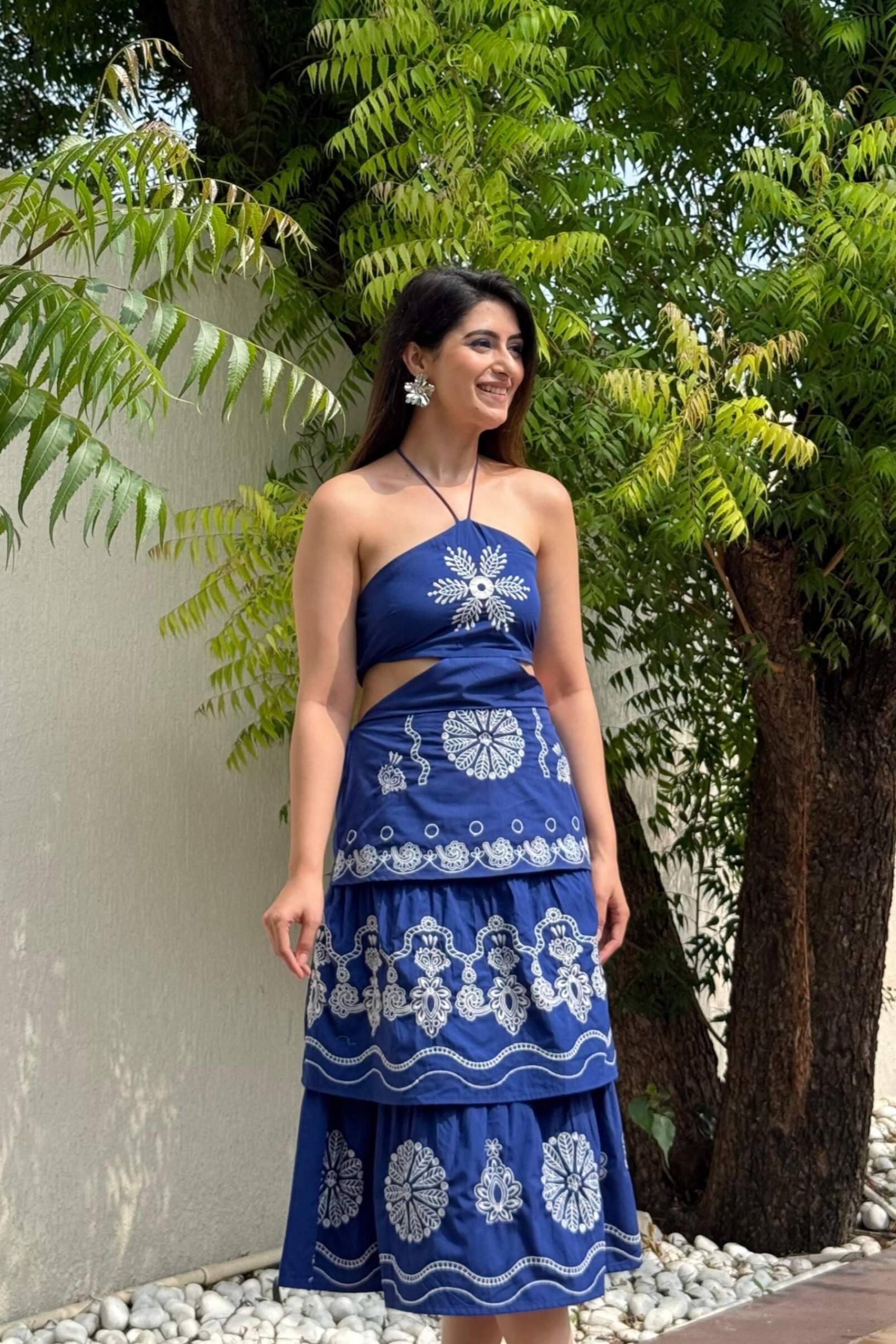 Embroidered Maxi Dress