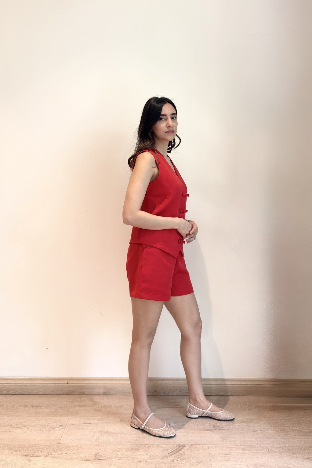 Frida Co Ord Set | Red