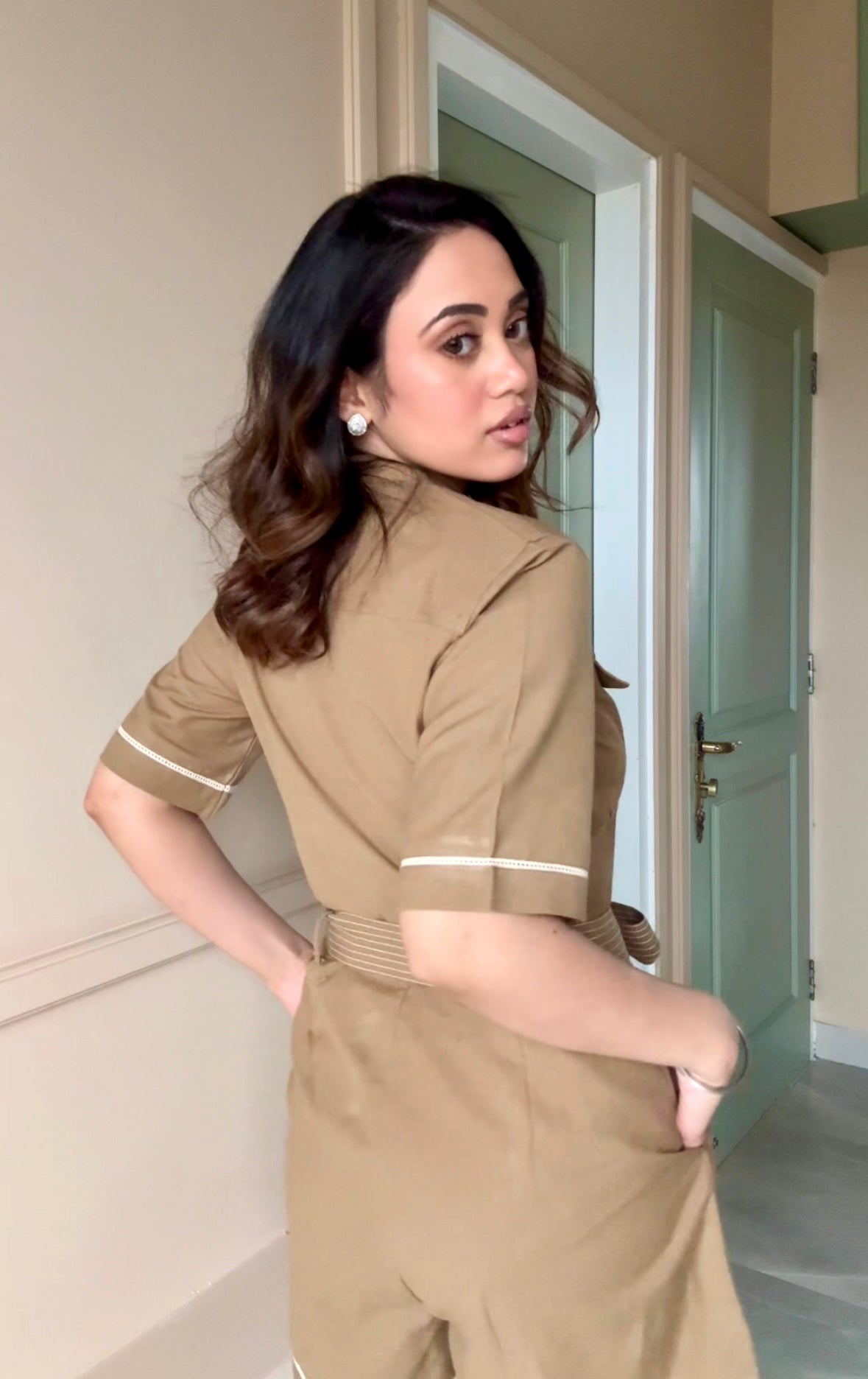 Nile Playsuit | Olive