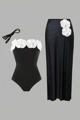 Noir Petal | Black & Ivory