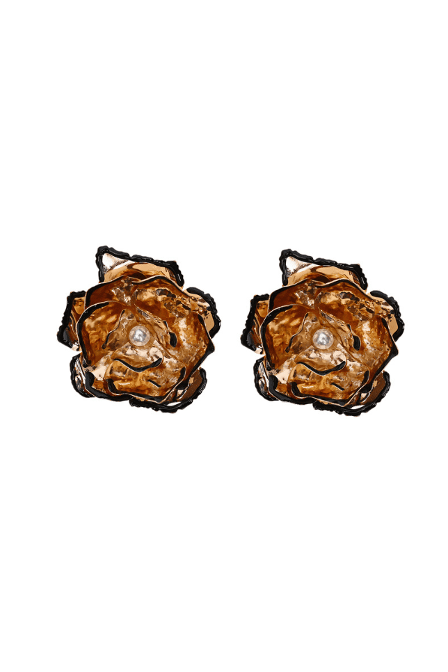 Raised Flower Earrings