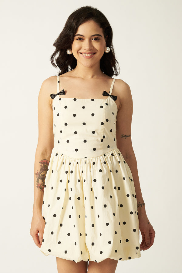 Short Dress With Bow Detailing