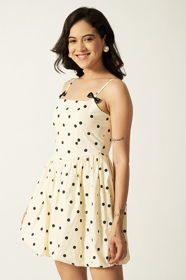 Short Dress With Bow Detailing
