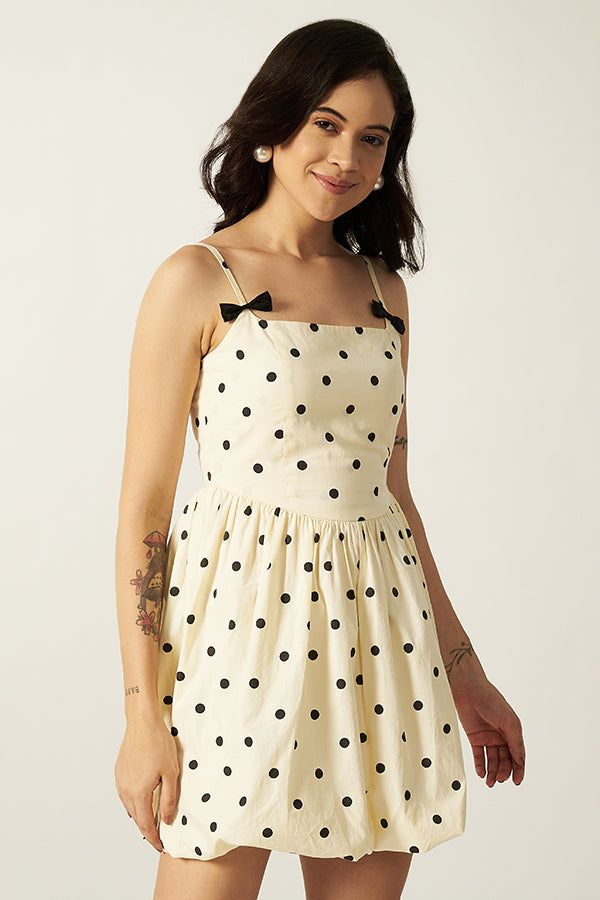 Short Dress With Bow Detailing