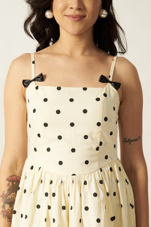 Short Dress With Bow Detailing