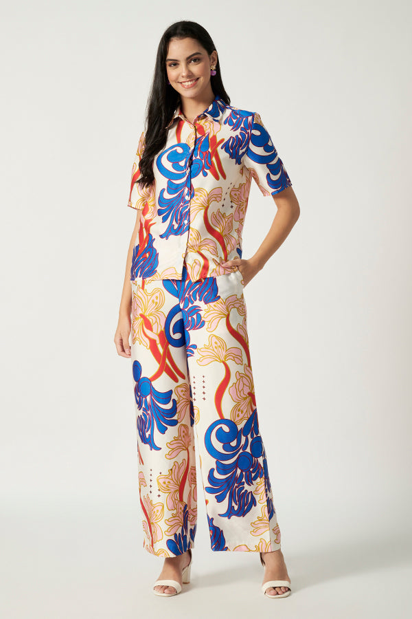 Satin Printed Co-Ord Set