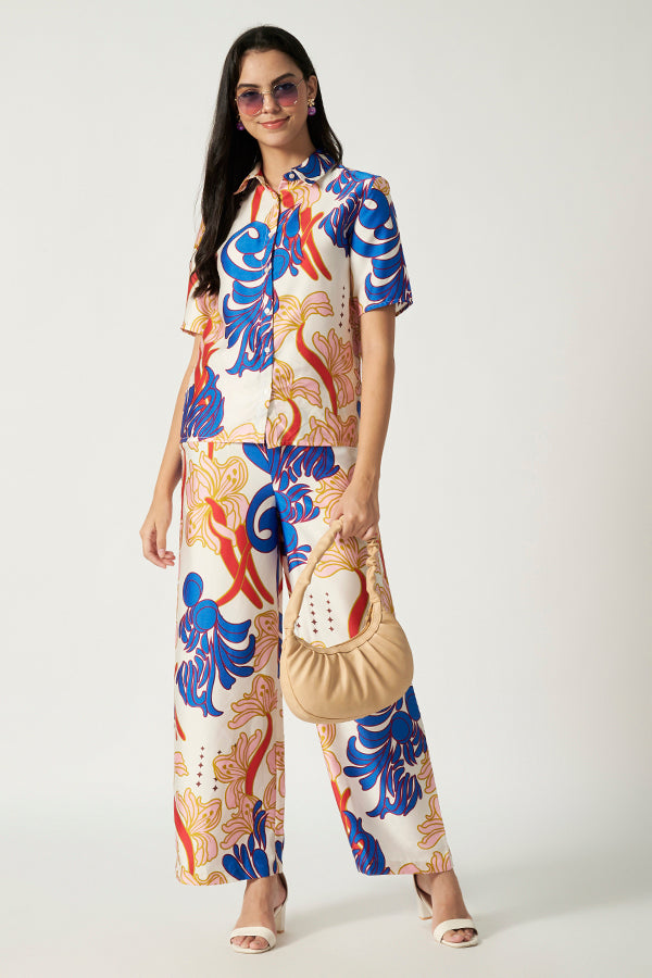 Satin Printed Co-Ord Set