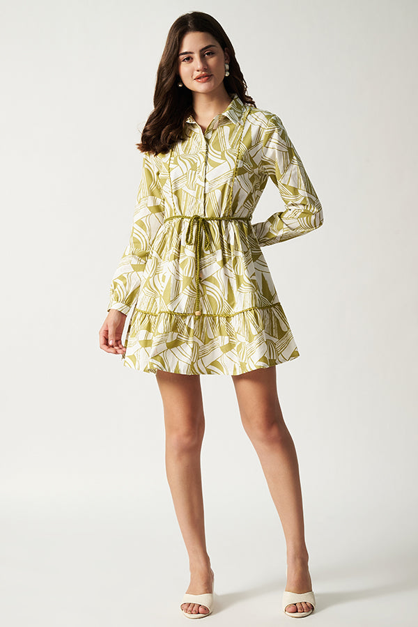 Printed Shirt Dress
