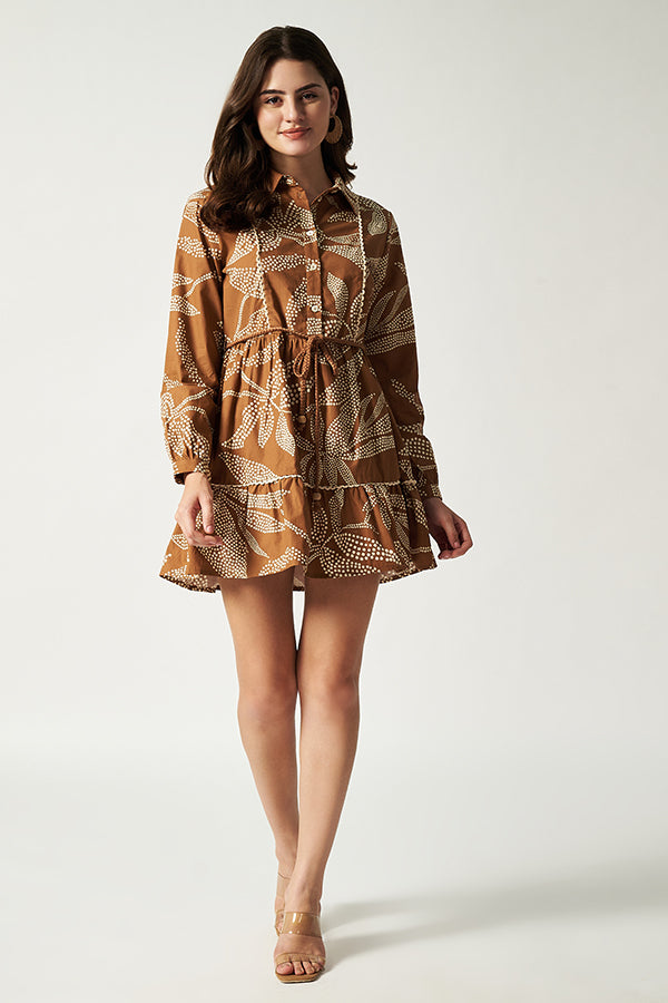 Mocha Shirt Dress