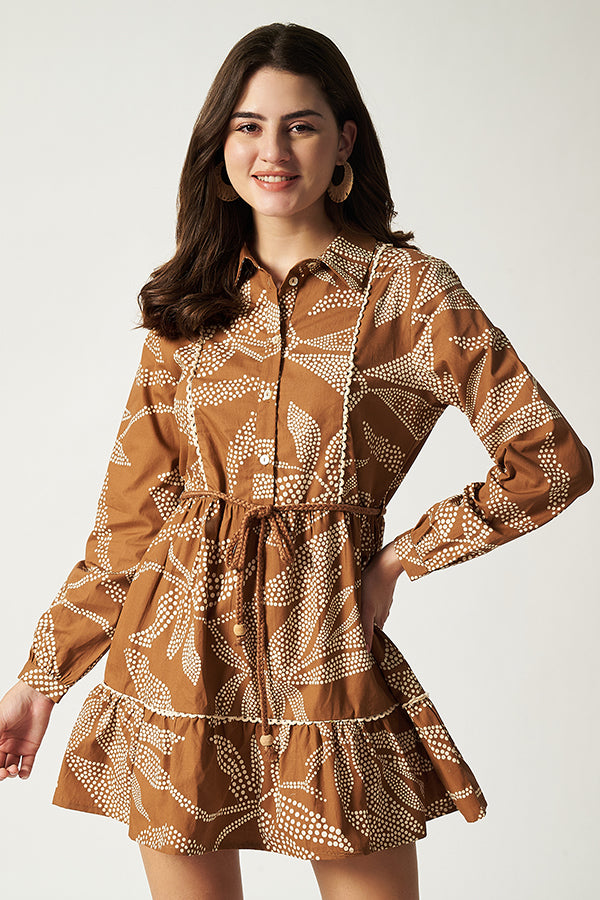 Mocha Shirt Dress
