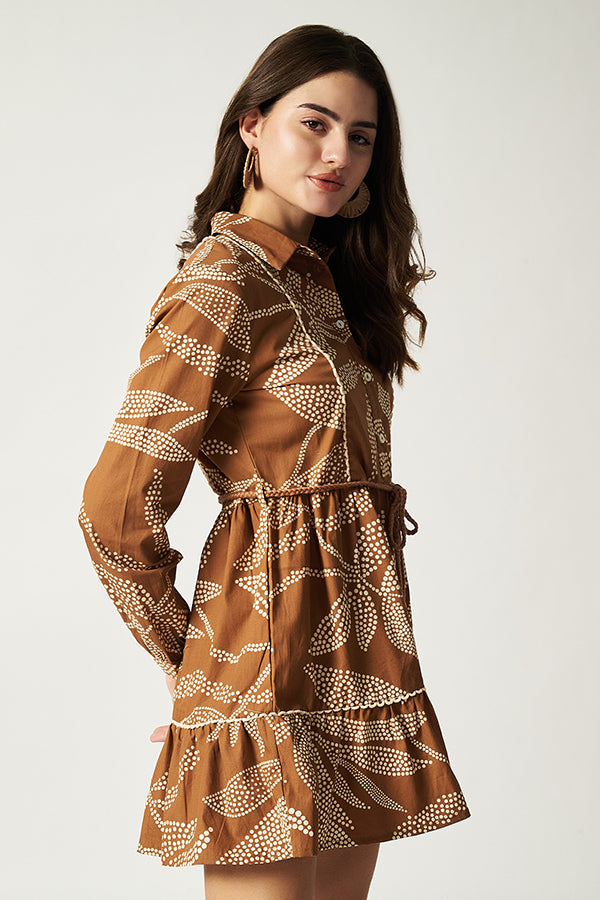 Mocha Shirt Dress