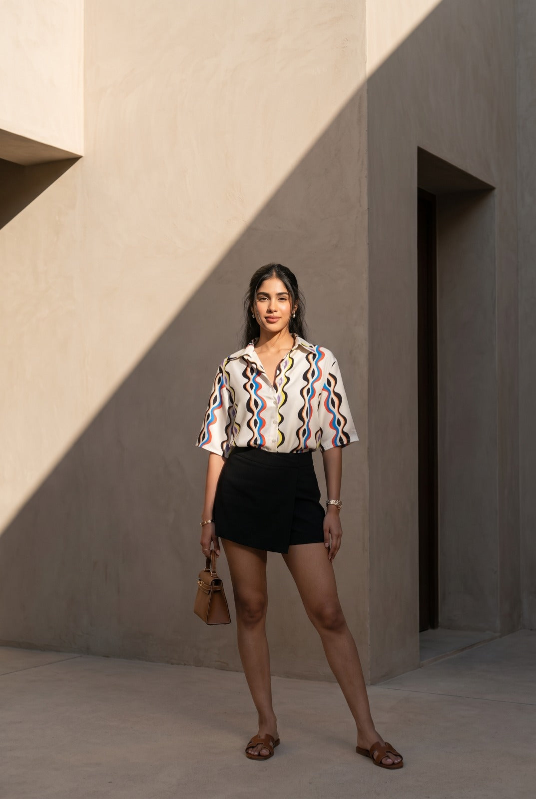 Satin Printed Shirt