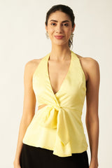 Satin Top | Butter Yellow