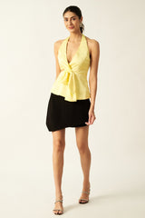 Satin Top | Butter Yellow