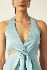 Satin Top | Blue