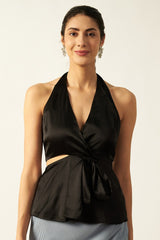 Satin Top | Black