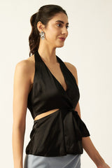 Satin Top | Black