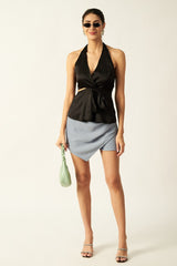 Satin Top | Black