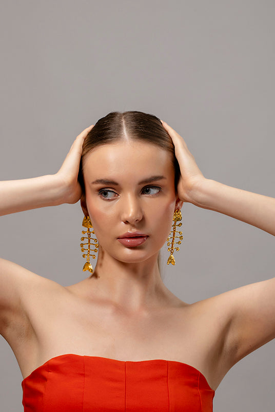 Fishbone Earrings