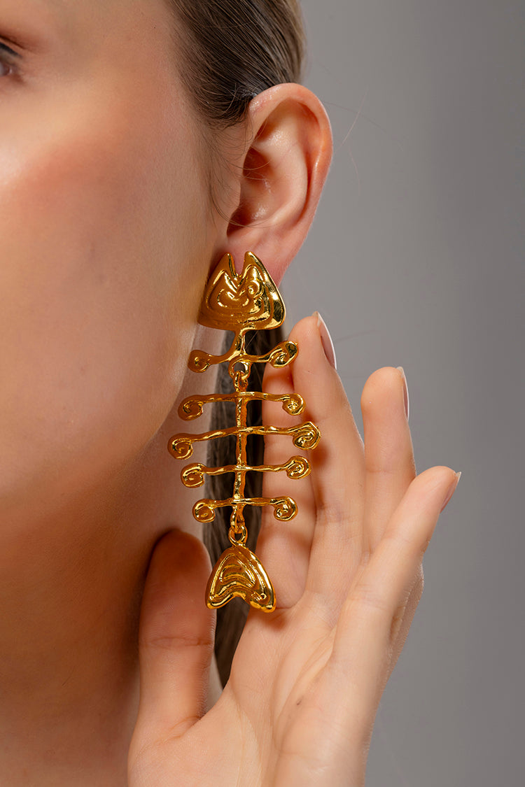 Fishbone Earrings