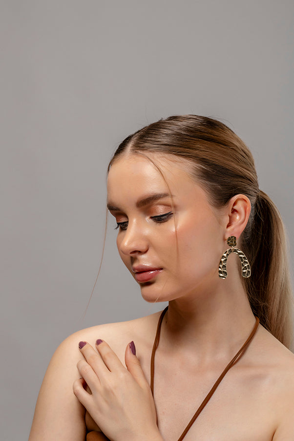 Textured Metal Earrings