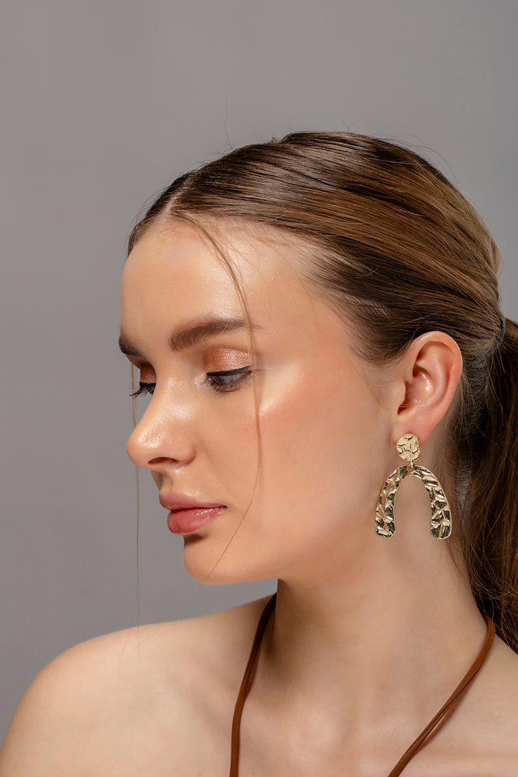 Textured Metal Earrings
