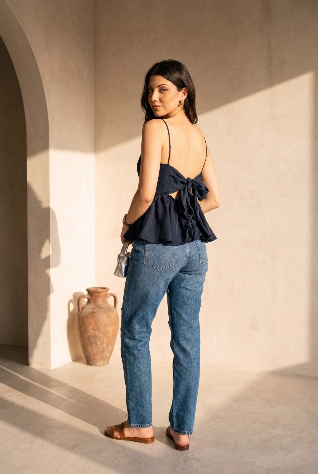 Kristen Satin Top