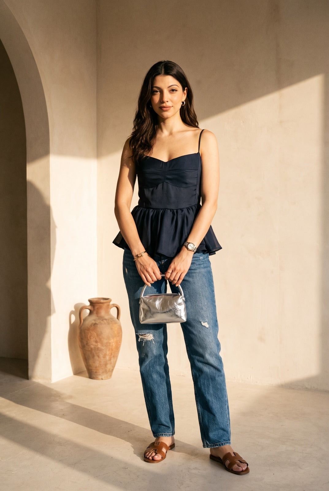 Kristen Satin Top