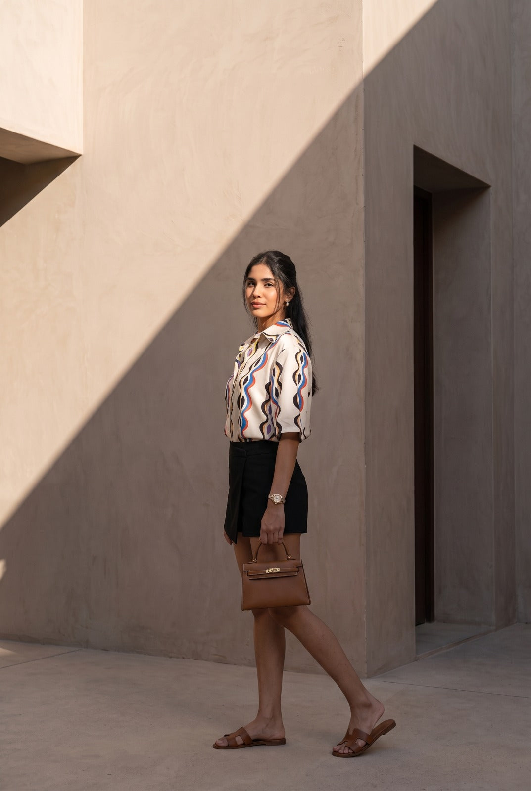 Satin Printed Shirt