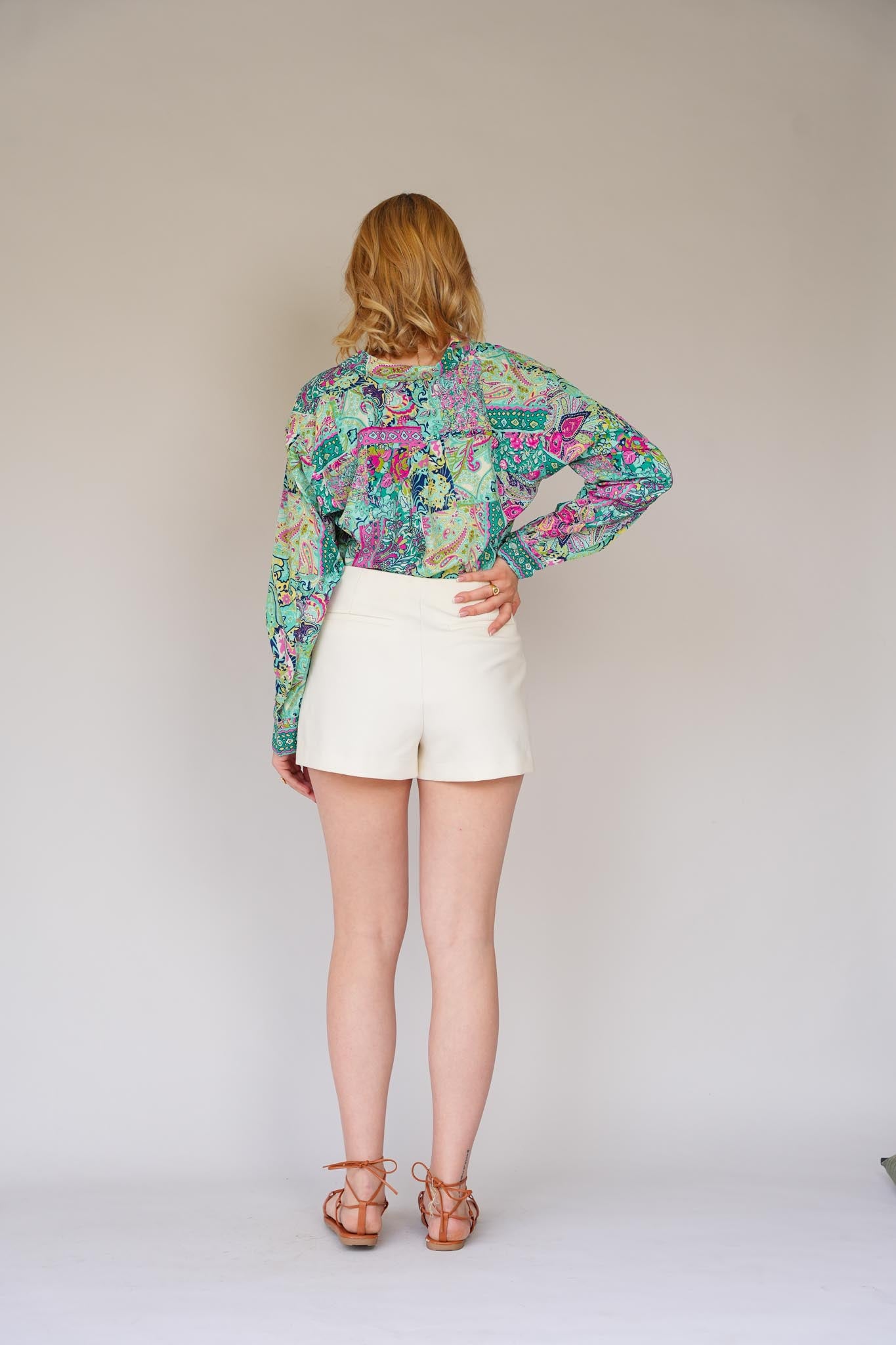Printed Satin Shirt