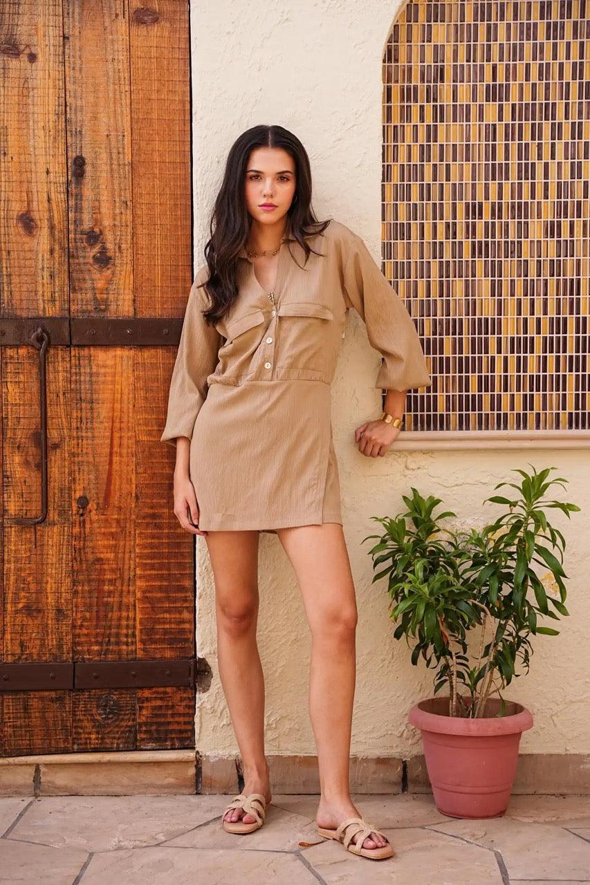 Bianca Rust Playsuit