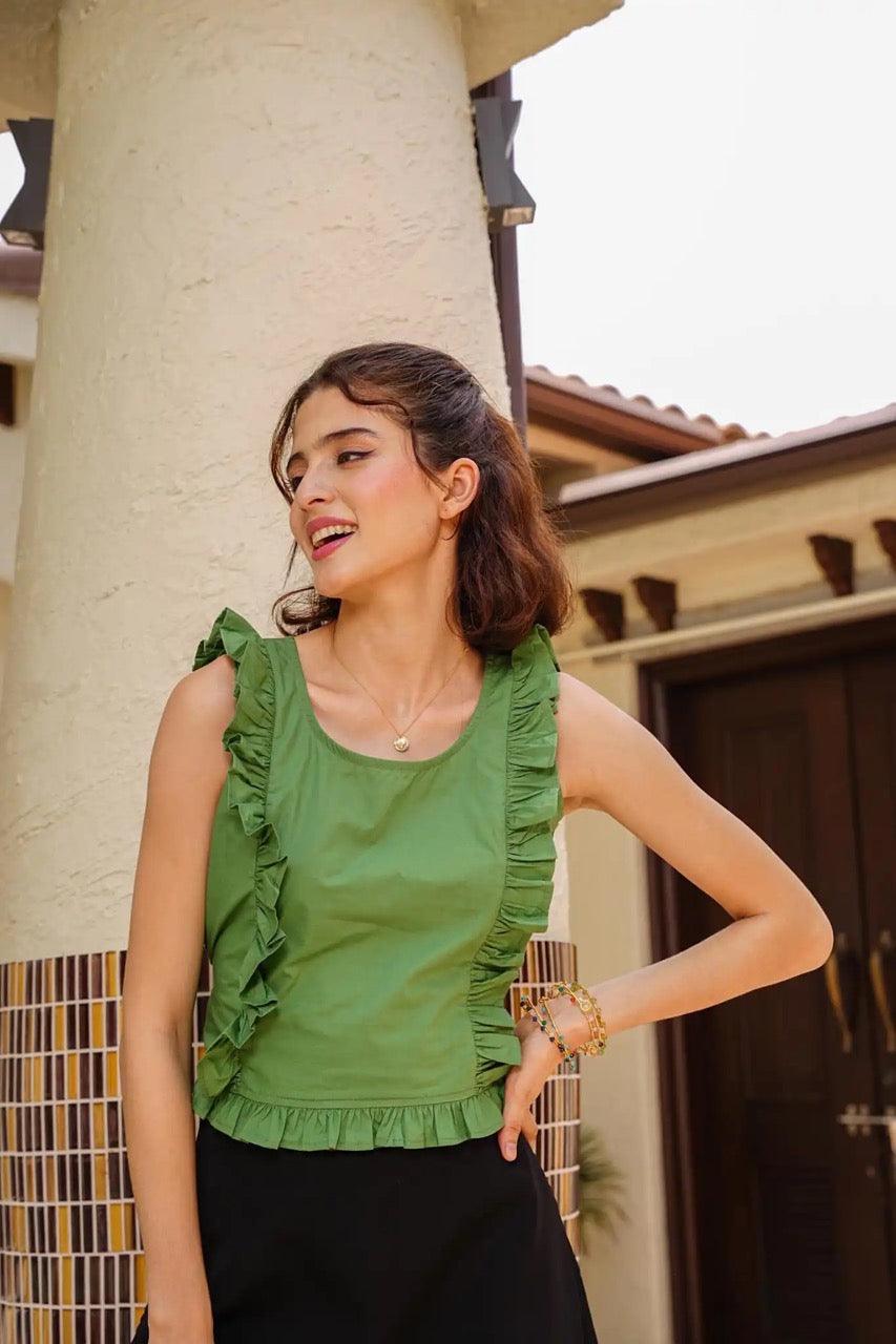 Amazon Ruffle Top