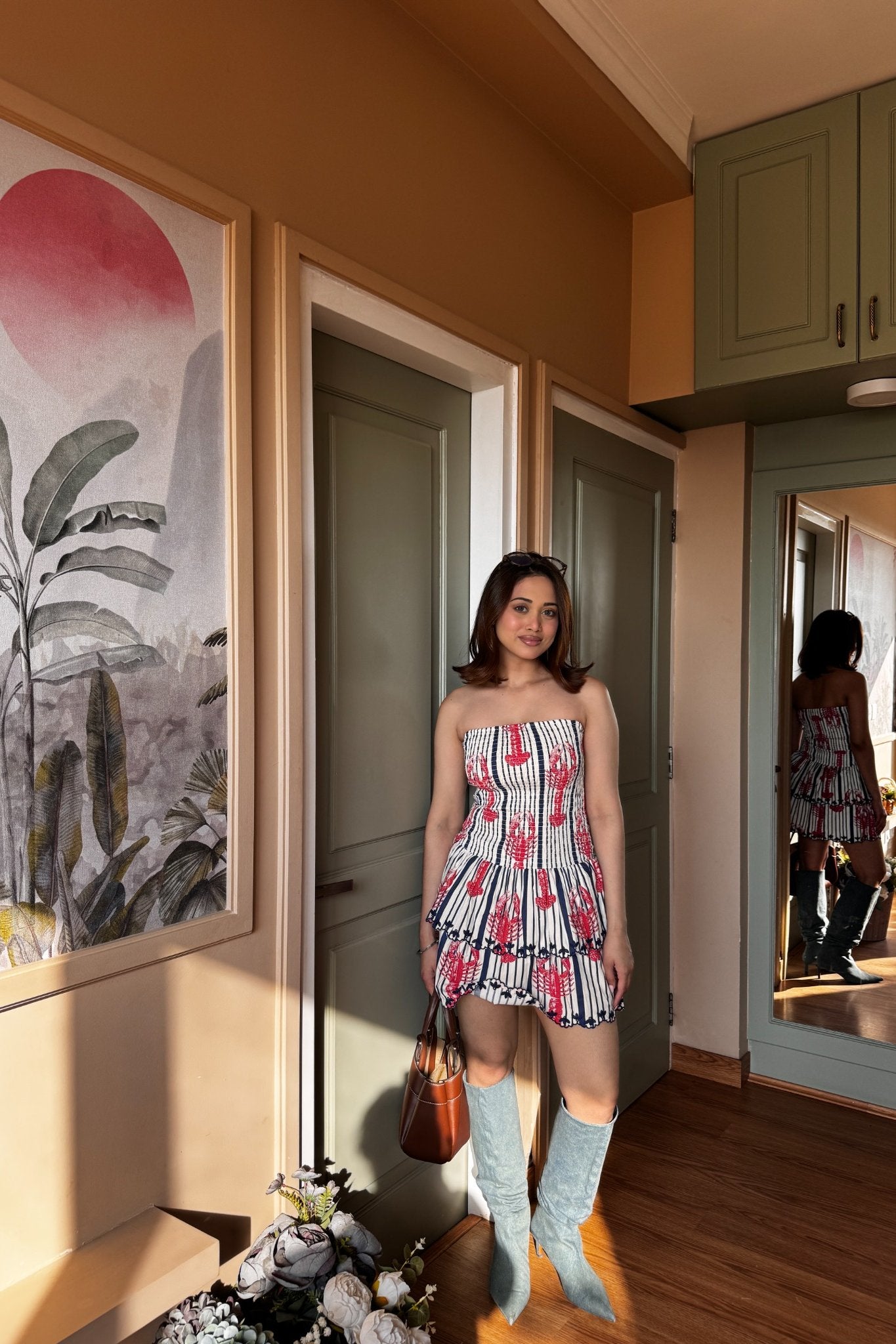 Embroiderd Tube Dress